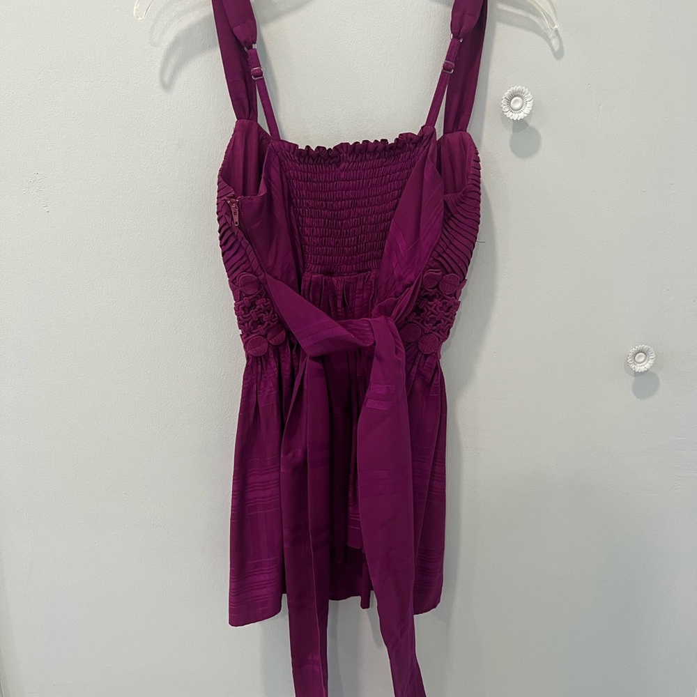 XOXO Pink Smocked Sleeveless Tank Top - Picture 3 of 3